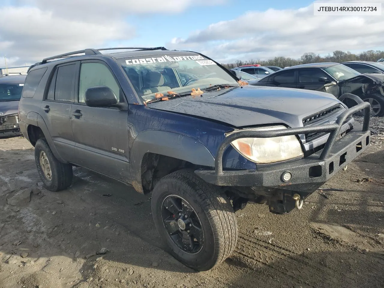 2003 Toyota 4Runner Sr5 VIN: JTEBU14RX30012734 Lot: 79169634