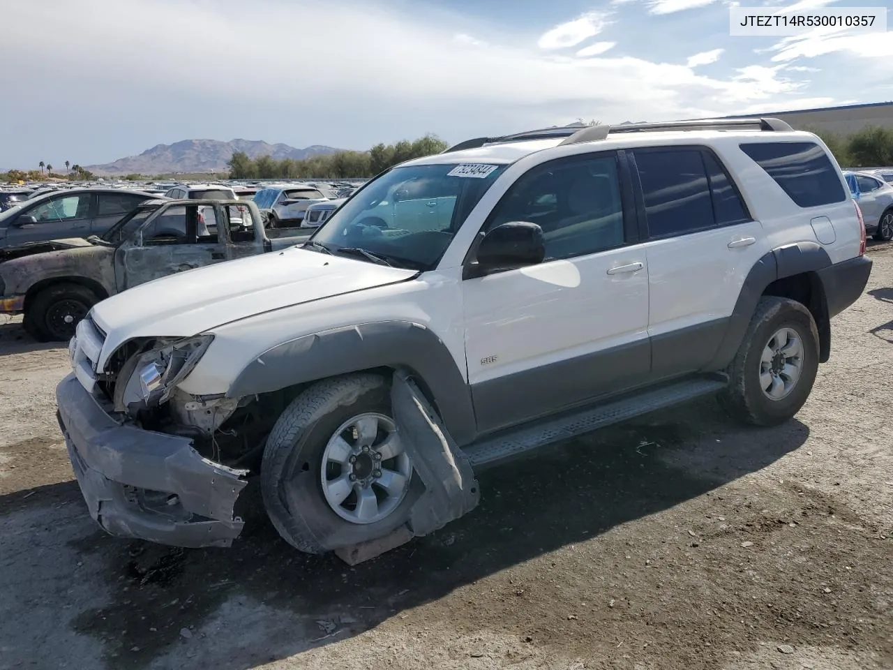 2003 Toyota 4Runner Sr5 VIN: JTEZT14R530010357 Lot: 79234844