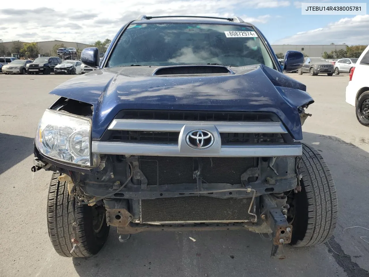 2003 Toyota 4Runner Sr5 VIN: JTEBU14R438005781 Lot: 80872974