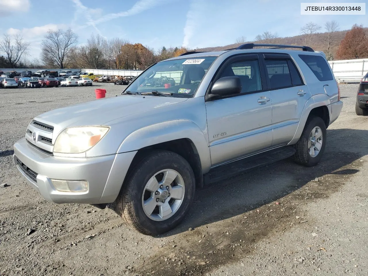 2003 Toyota 4Runner Sr5 VIN: JTEBU14R330013448 Lot: 81229604