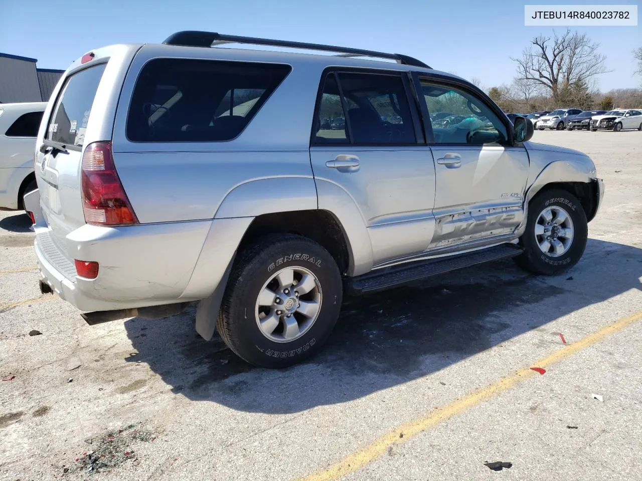 2004 Toyota 4Runner Sr5 VIN: JTEBU14R840023782 Lot: 46567104