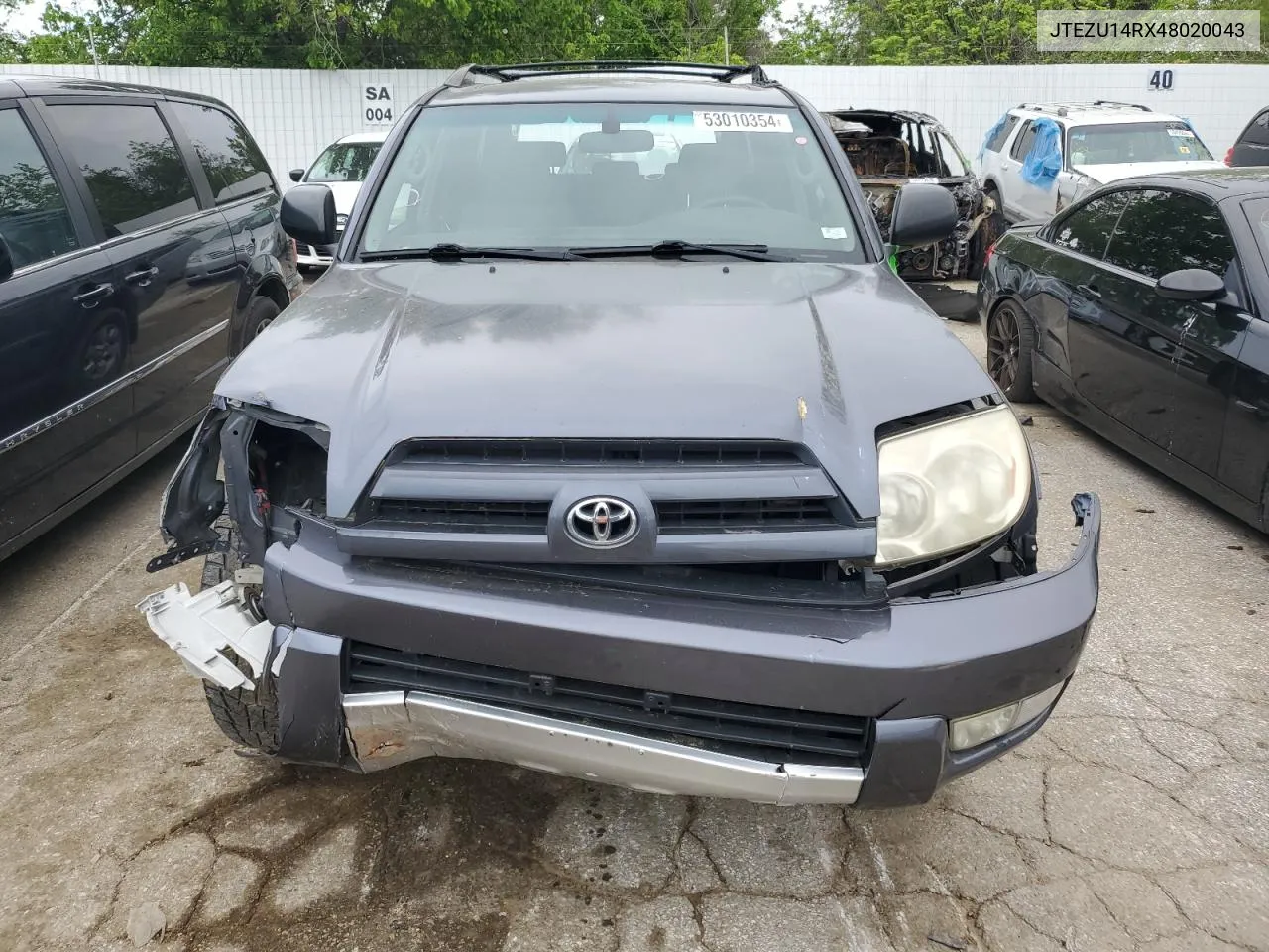 2004 Toyota 4Runner Sr5 VIN: JTEZU14RX48020043 Lot: 53010354