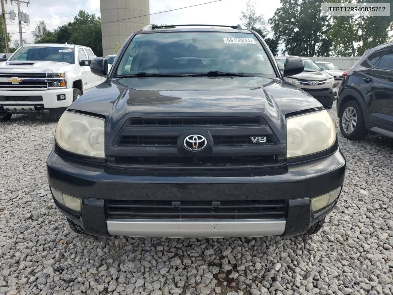 2004 Toyota 4Runner Limited VIN: JTEBT17R940035762 Lot: 69158844