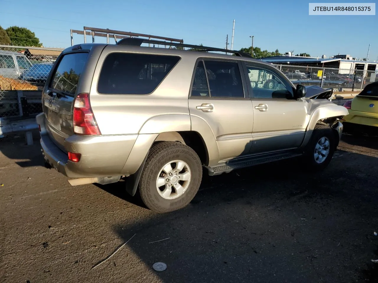 2004 Toyota 4Runner Sr5 VIN: JTEBU14R848015375 Lot: 69201214