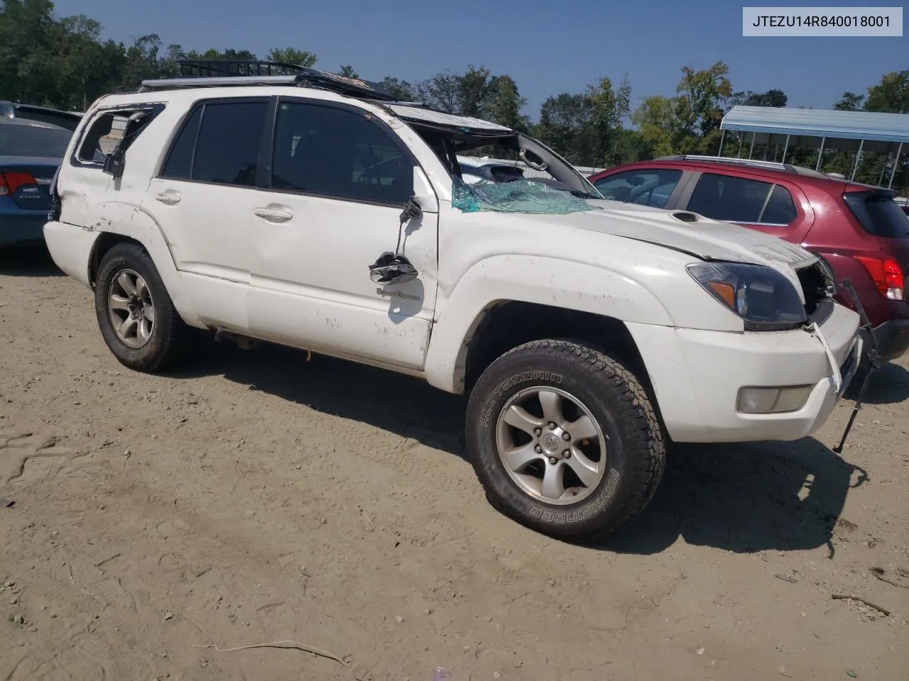 2004 Toyota 4Runner Sr5 VIN: JTEZU14R840018001 Lot: 69277184