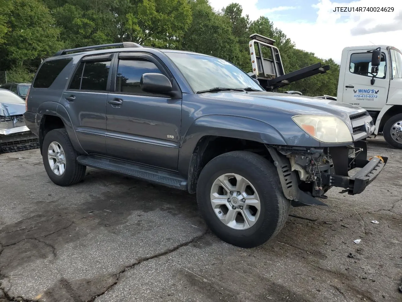 2004 Toyota 4Runner Sr5 VIN: JTEZU14R740024629 Lot: 69987524