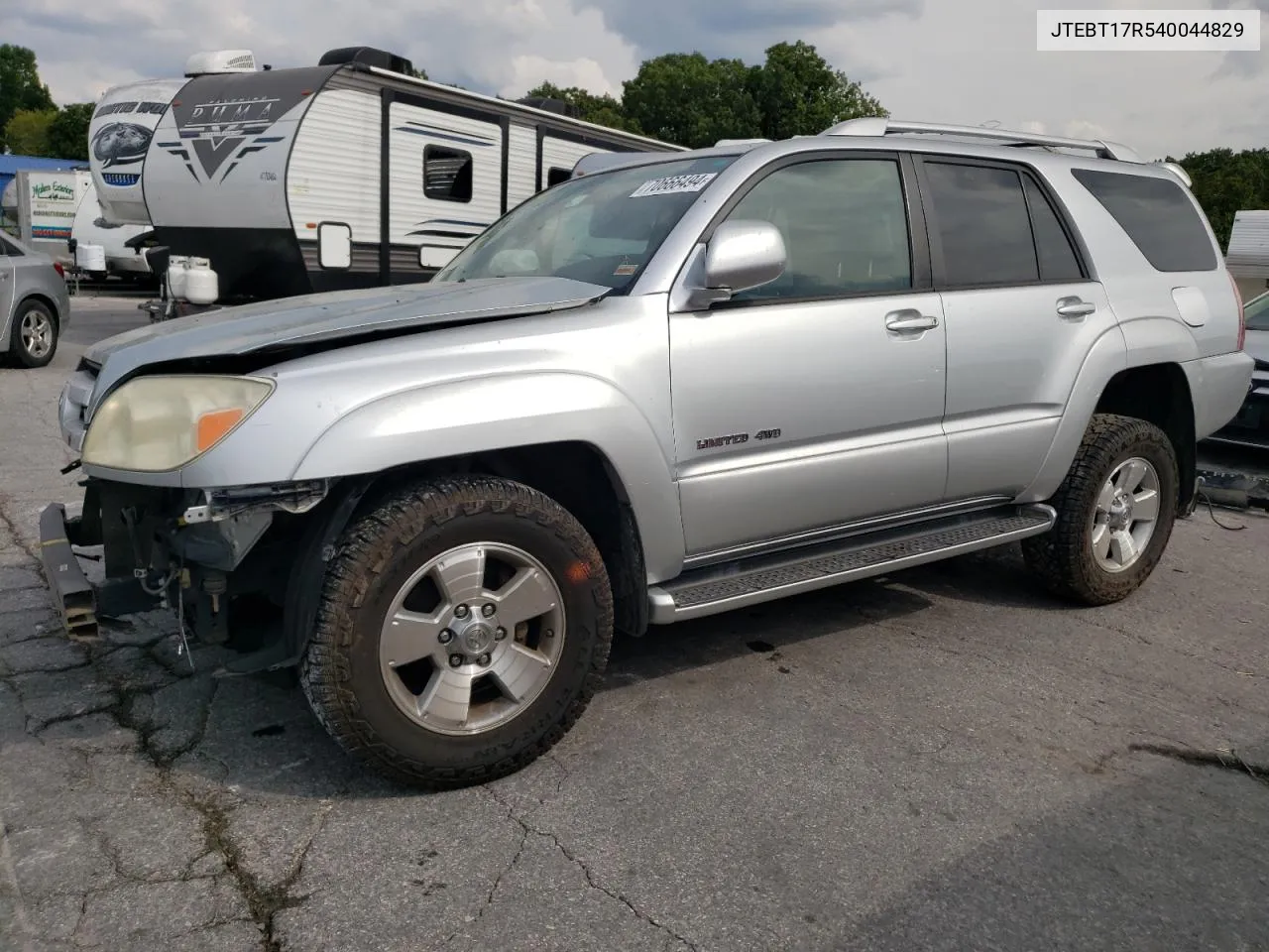 2004 Toyota 4Runner Limited VIN: JTEBT17R540044829 Lot: 70666494