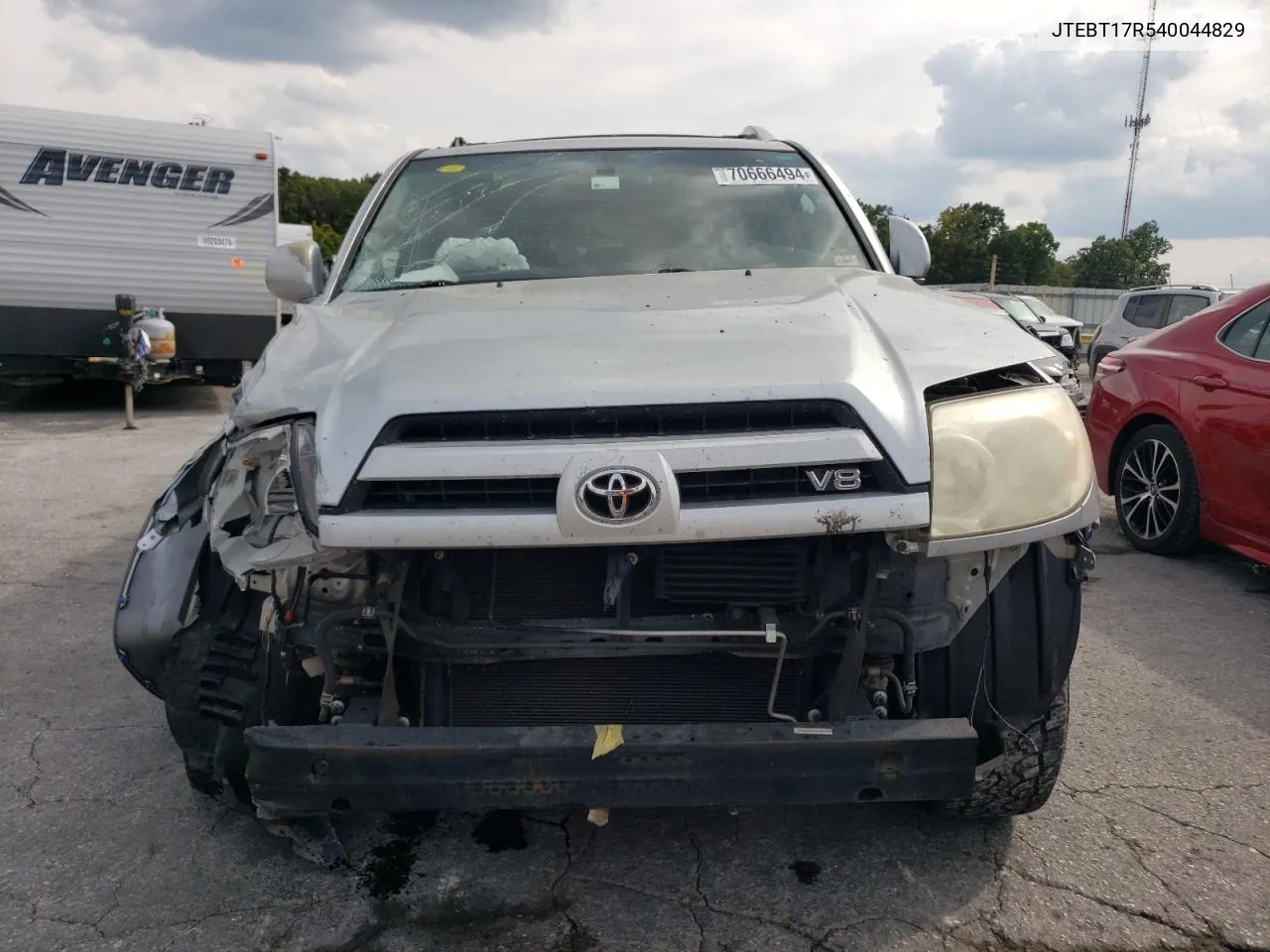 2004 Toyota 4Runner Limited VIN: JTEBT17R540044829 Lot: 70666494