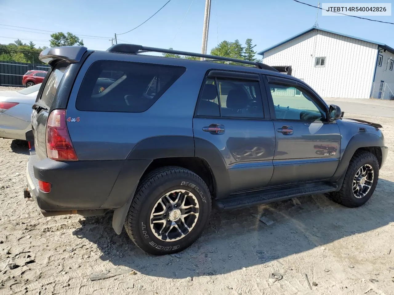 2004 Toyota 4Runner Sr5 VIN: JTEBT14R540042826 Lot: 70908314