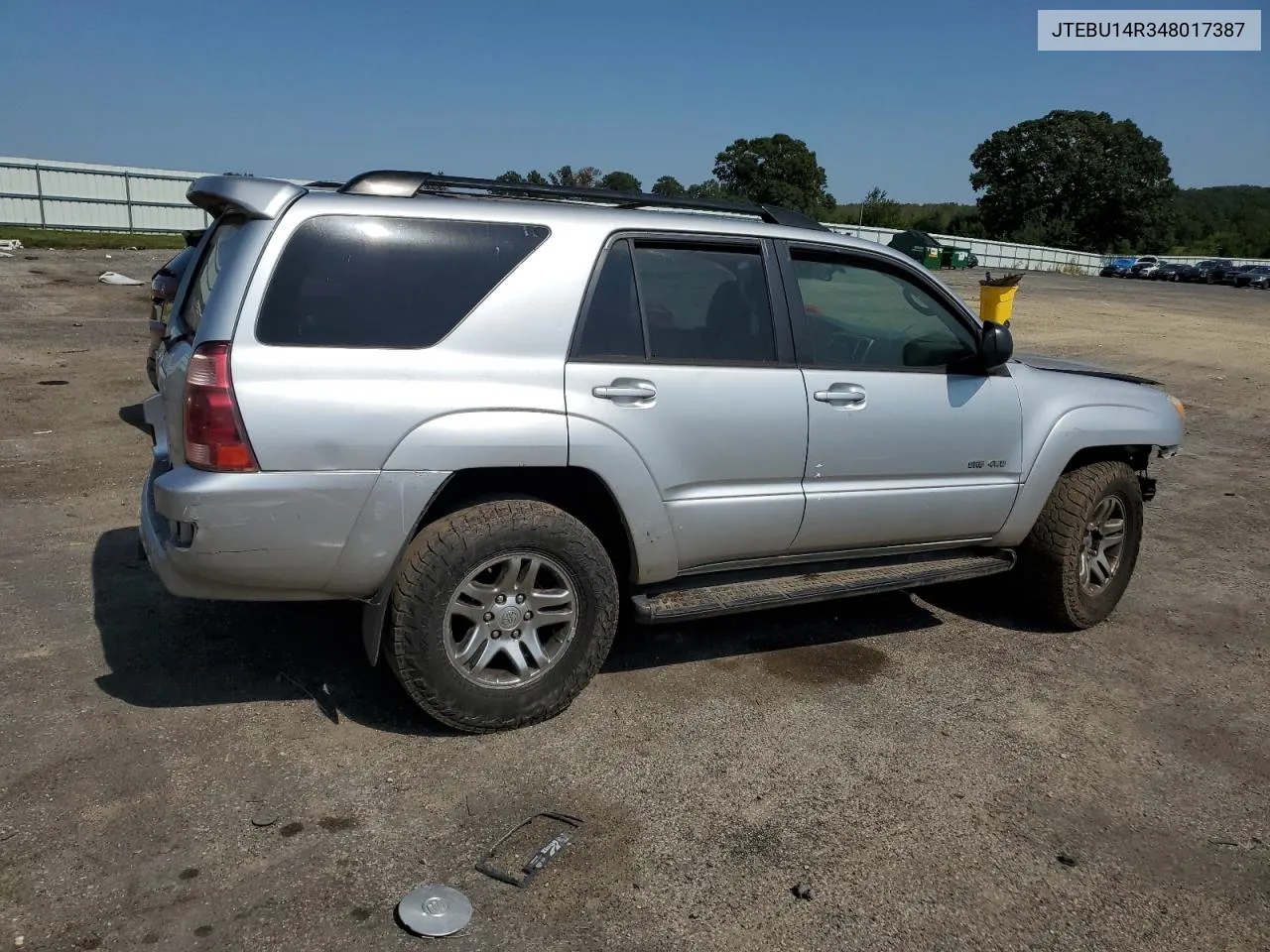 2004 Toyota 4Runner Sr5 VIN: JTEBU14R348017387 Lot: 70912294