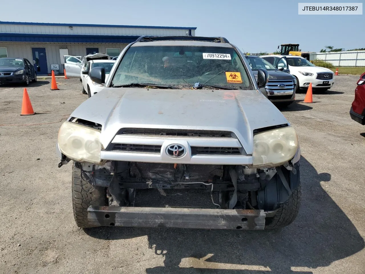 2004 Toyota 4Runner Sr5 VIN: JTEBU14R348017387 Lot: 70912294