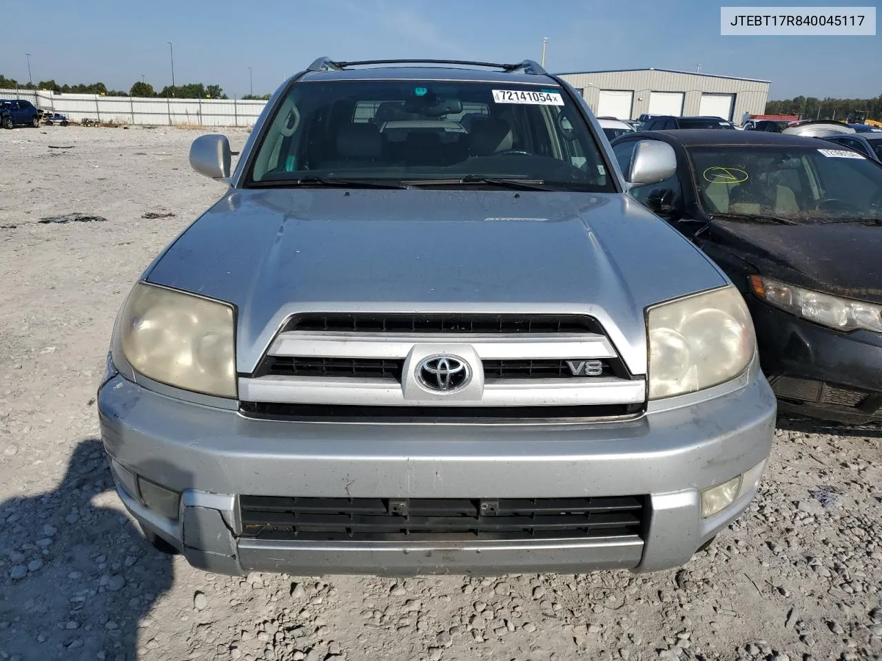 2004 Toyota 4Runner Limited VIN: JTEBT17R840045117 Lot: 72141054