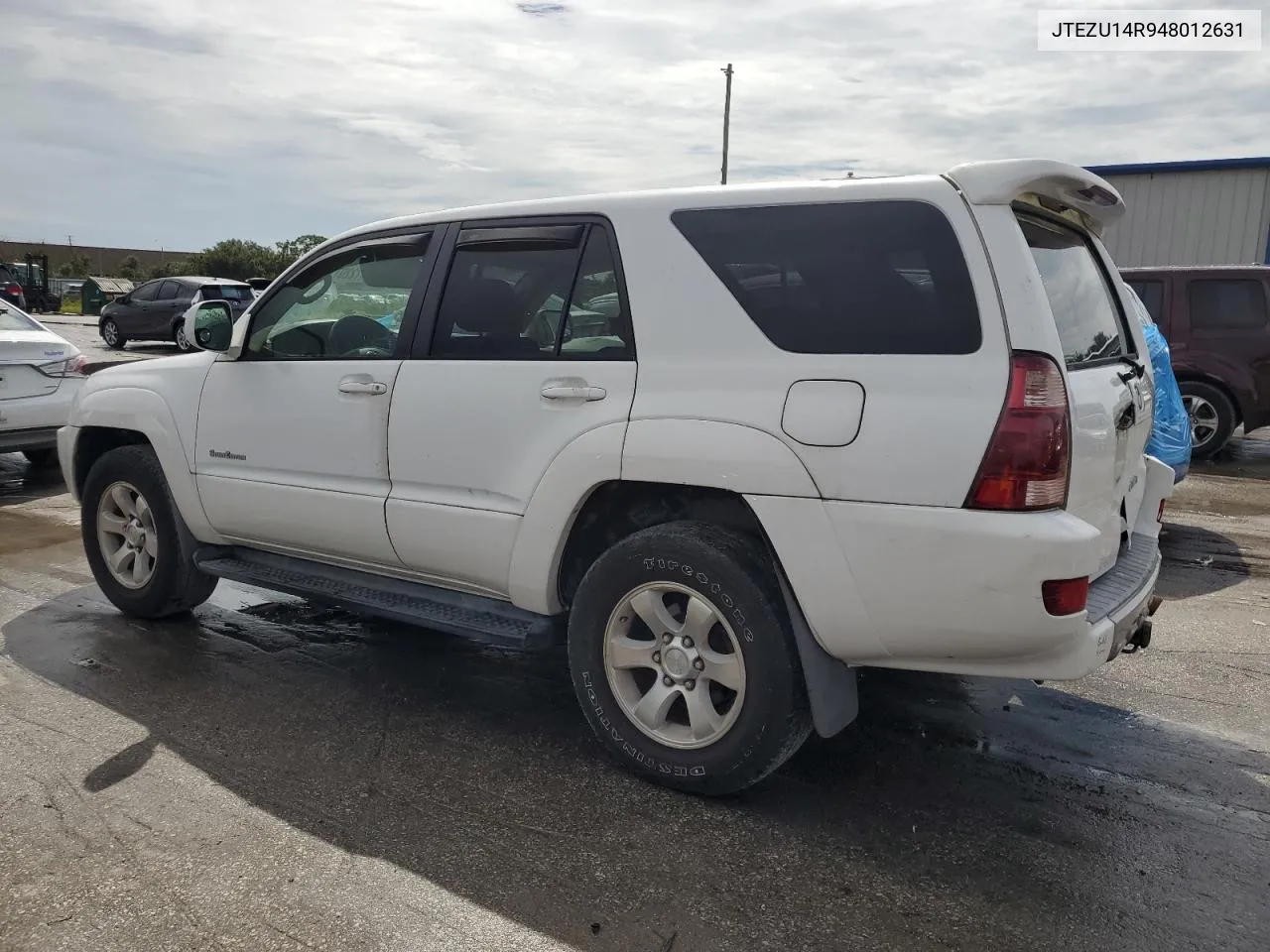 2004 Toyota 4Runner Sr5 VIN: JTEZU14R948012631 Lot: 72207754