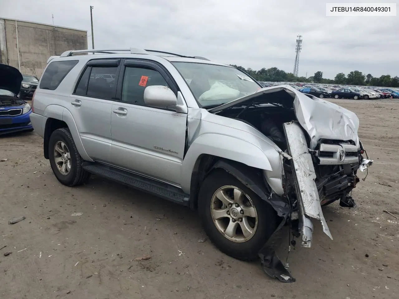 2004 Toyota 4Runner Sr5 VIN: JTEBU14R840049301 Lot: 72830744