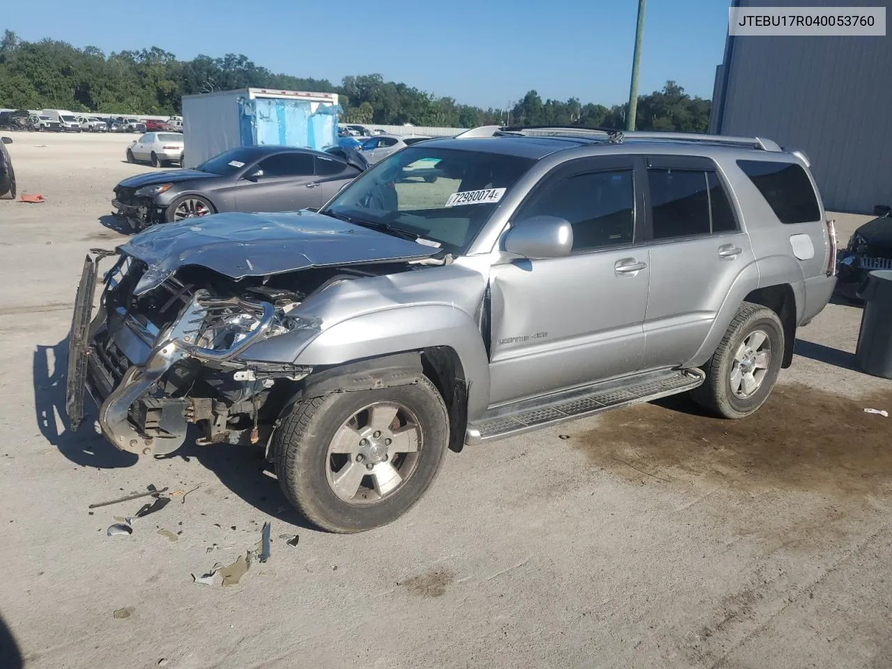 JTEBU17R040053760 2004 Toyota 4Runner Limited