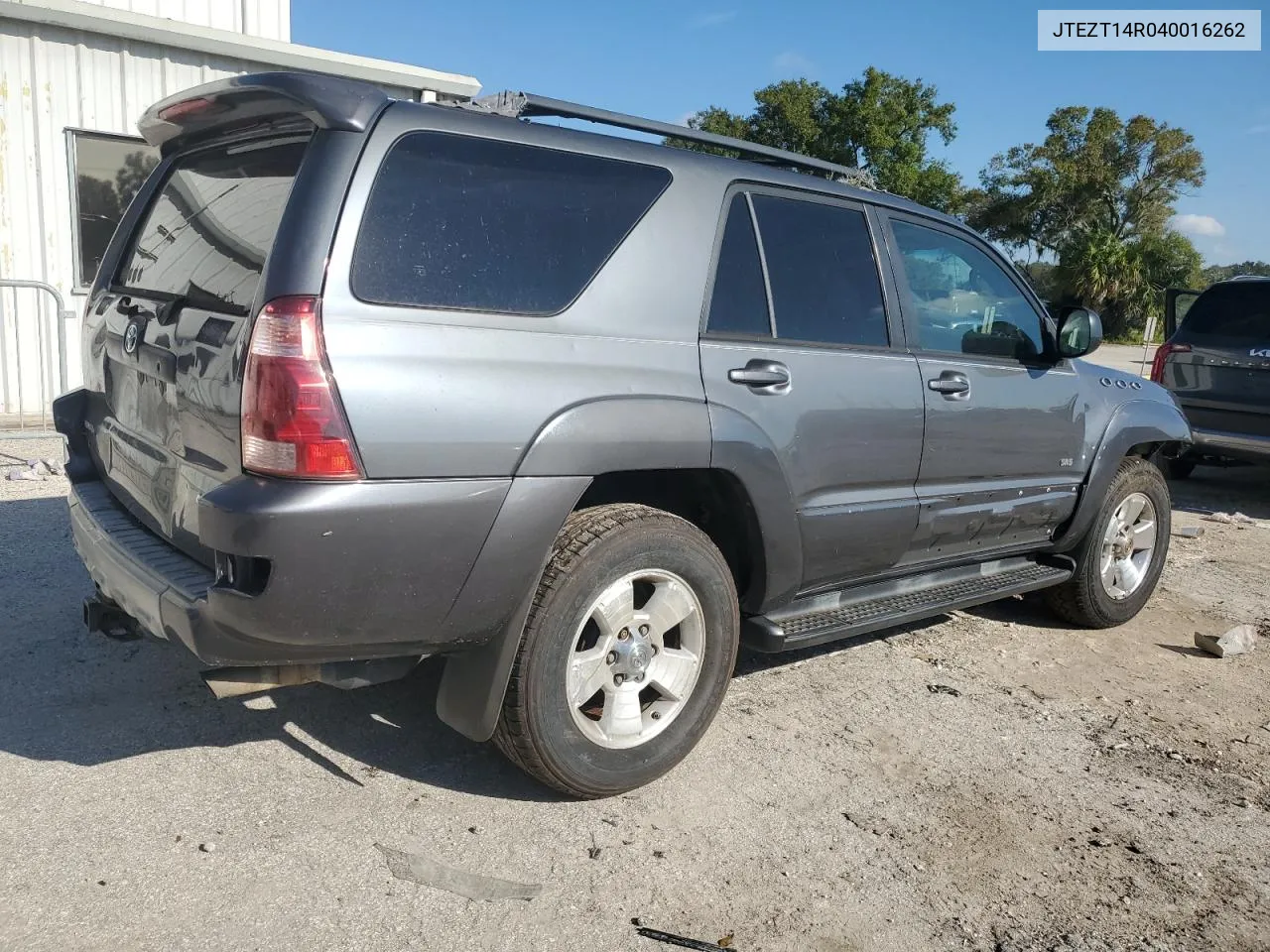 2004 Toyota 4Runner Sr5 VIN: JTEZT14R040016262 Lot: 73120344