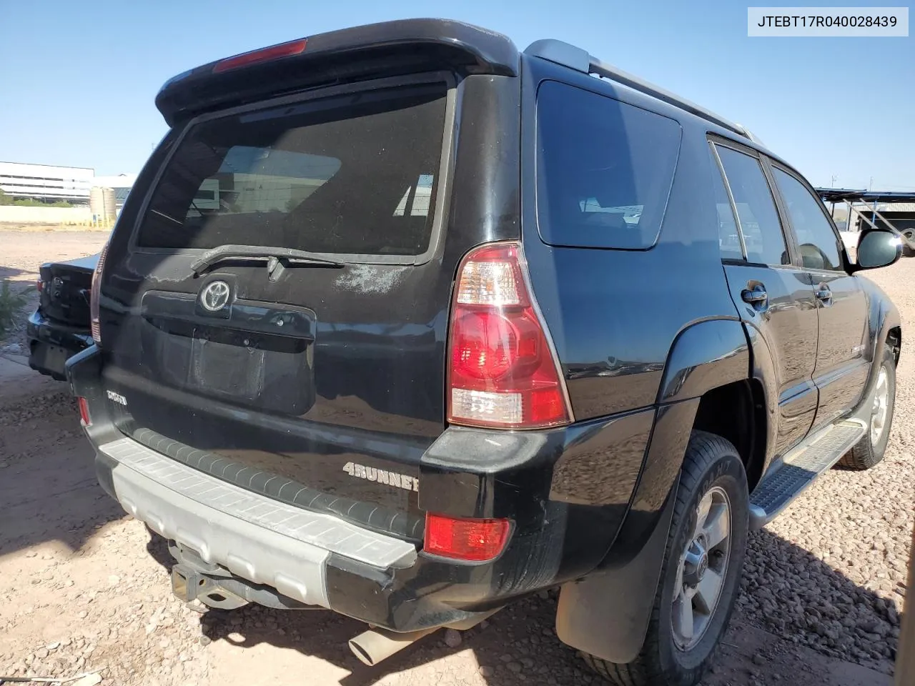 2004 Toyota 4Runner Limited VIN: JTEBT17R040028439 Lot: 73561304