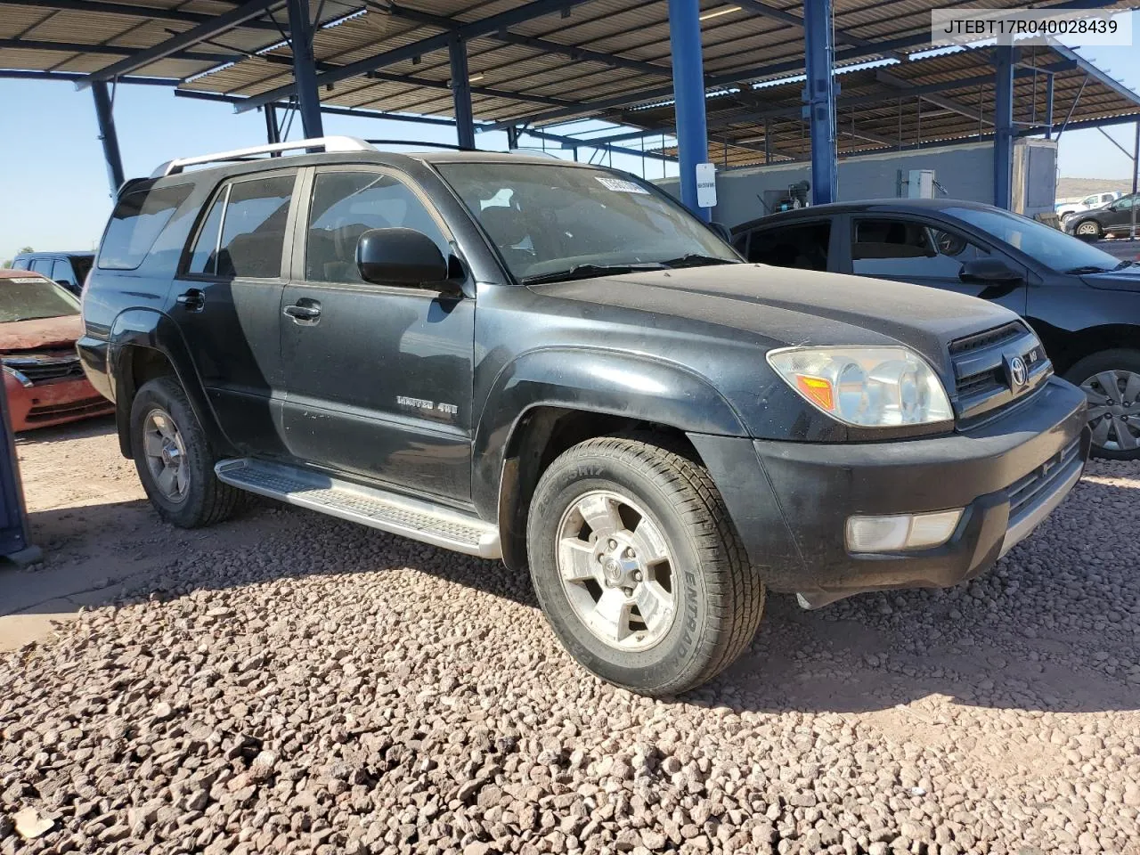 2004 Toyota 4Runner Limited VIN: JTEBT17R040028439 Lot: 73561304