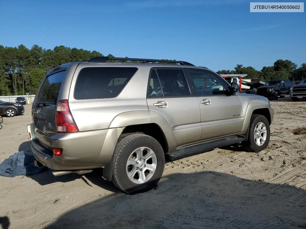 2004 Toyota 4Runner Sr5 VIN: JTEBU14R540050602 Lot: 73759484