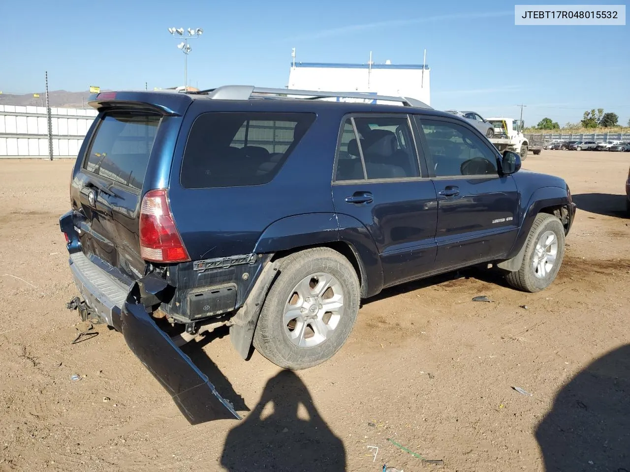 2004 Toyota 4Runner Limited VIN: JTEBT17R048015532 Lot: 74015724