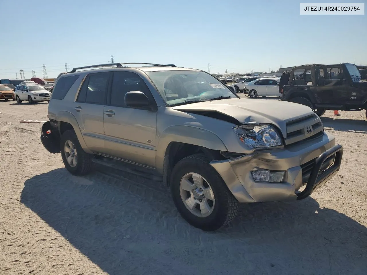 2004 Toyota 4Runner Sr5 VIN: JTEZU14R240029754 Lot: 74629734