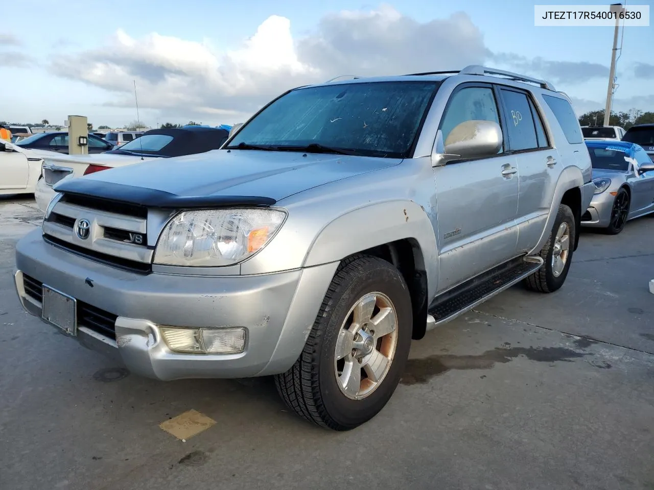 2004 Toyota 4Runner Limited VIN: JTEZT17R540016530 Lot: 75098014