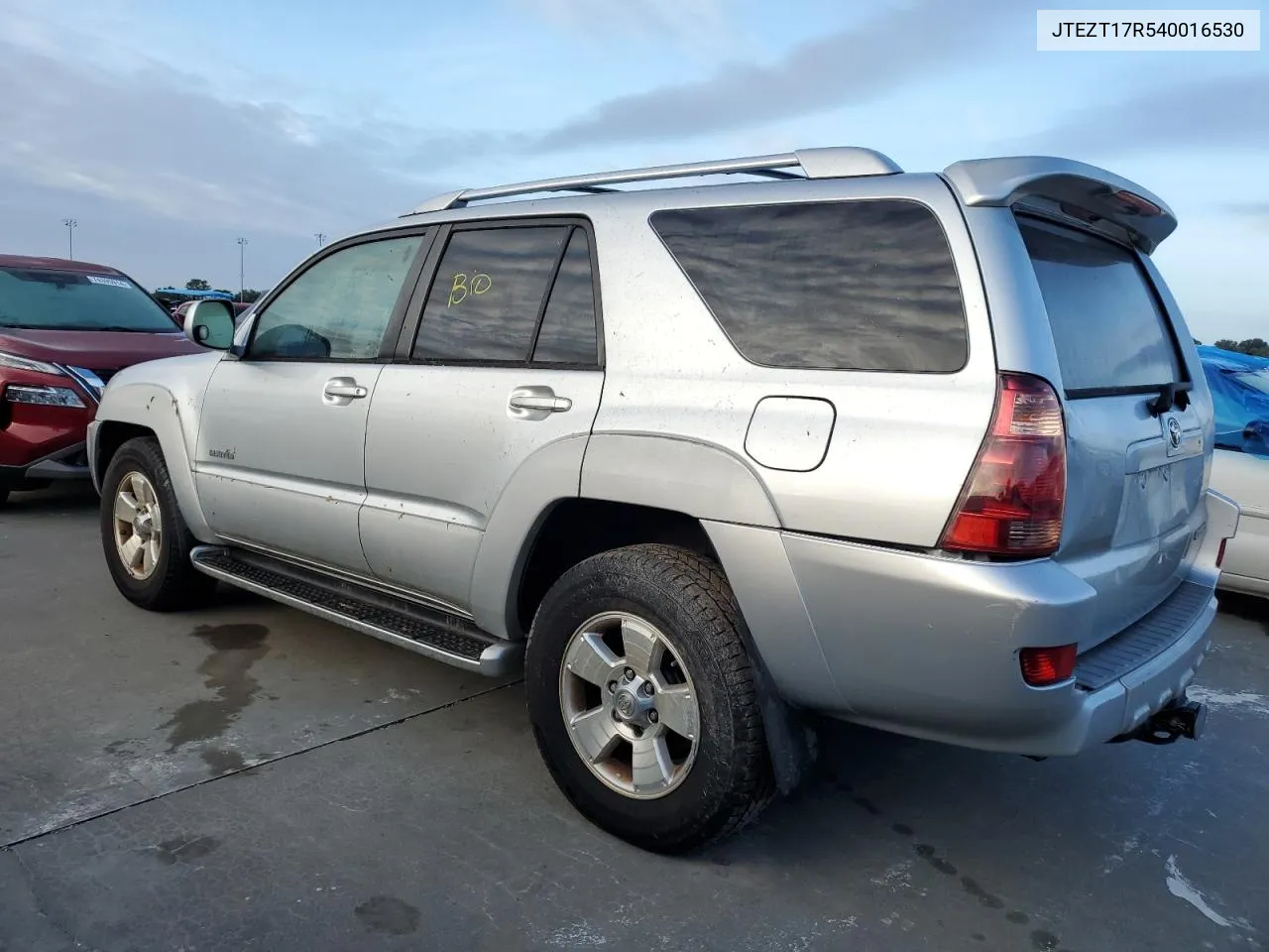 2004 Toyota 4Runner Limited VIN: JTEZT17R540016530 Lot: 75098014