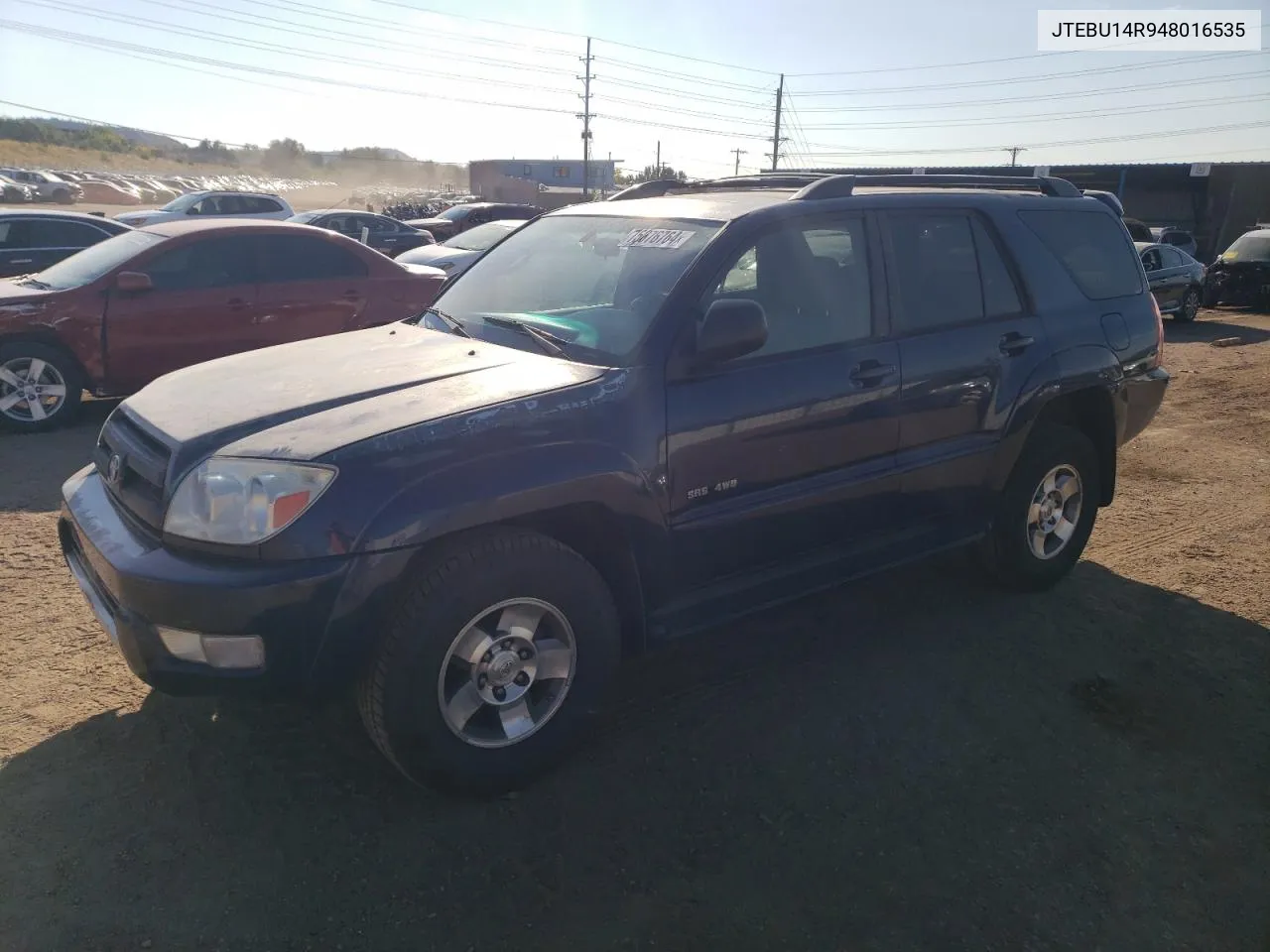 2004 Toyota 4Runner Sr5 VIN: JTEBU14R948016535 Lot: 75676764