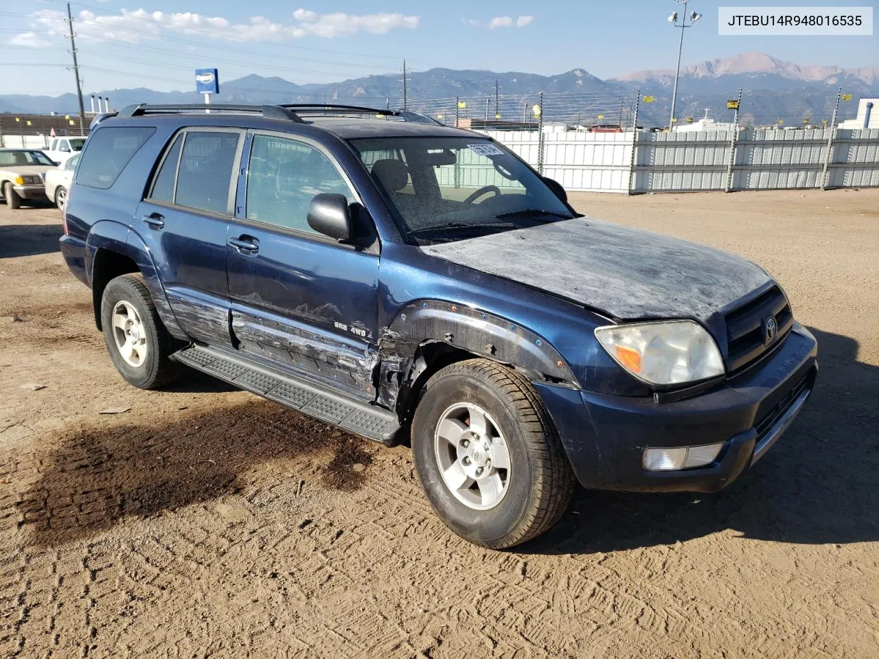 2004 Toyota 4Runner Sr5 VIN: JTEBU14R948016535 Lot: 75676764