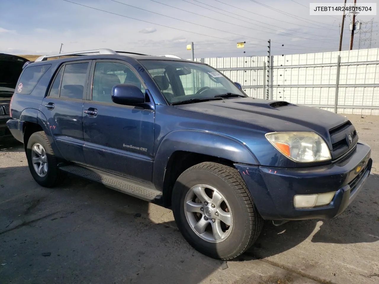 2004 Toyota 4Runner Sr5 VIN: JTEBT14R248016704 Lot: 75691814