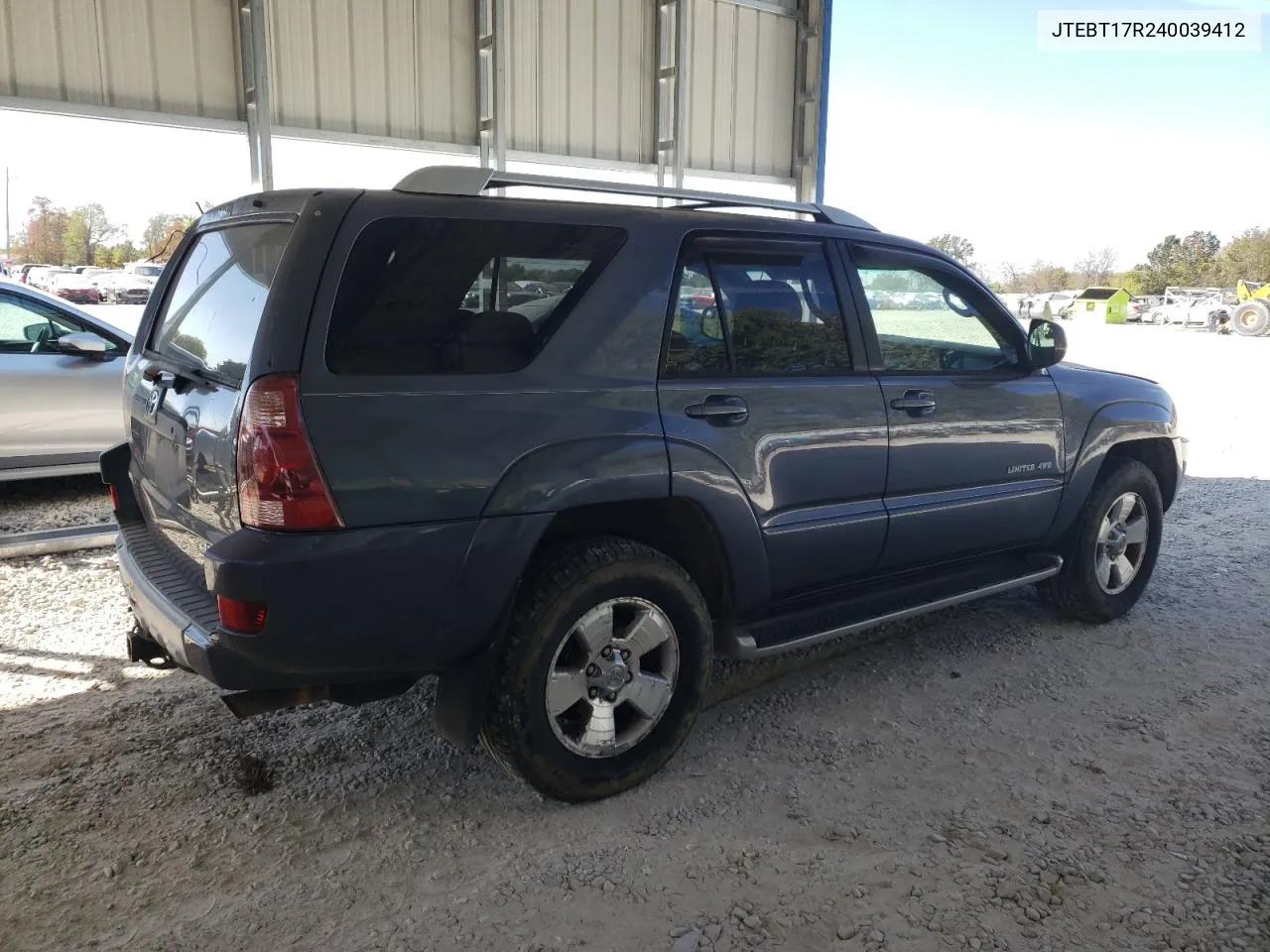 2004 Toyota 4Runner Limited VIN: JTEBT17R240039412 Lot: 76048414