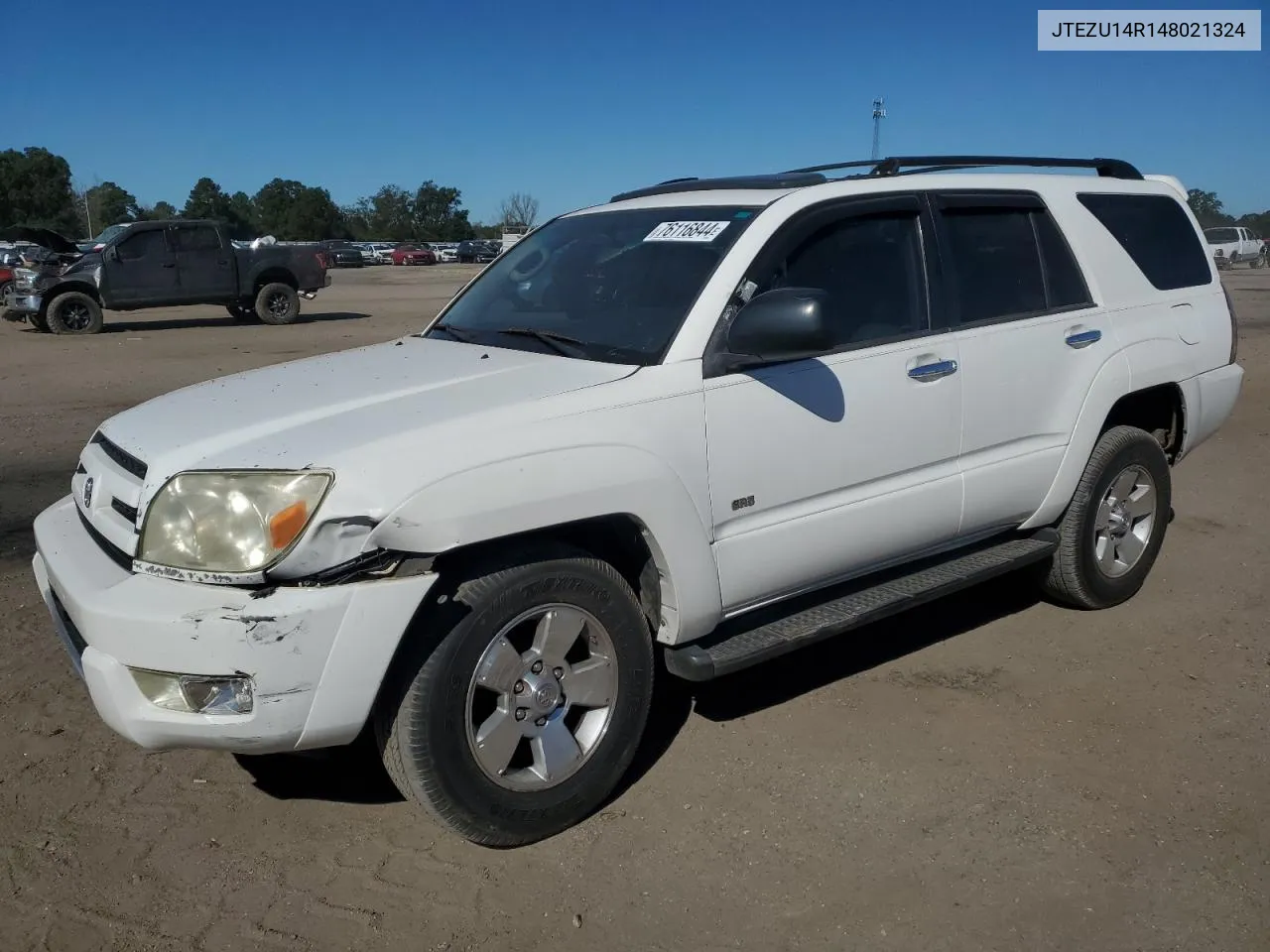 2004 Toyota 4Runner Sr5 VIN: JTEZU14R148021324 Lot: 76116844