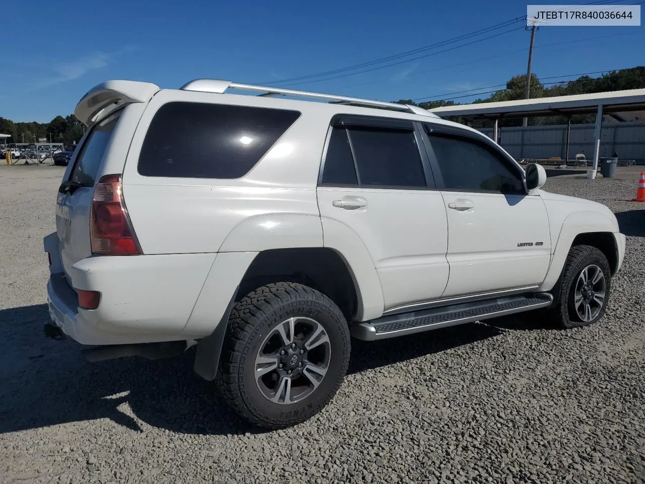 2004 Toyota 4Runner Limited VIN: JTEBT17R840036644 Lot: 76914614