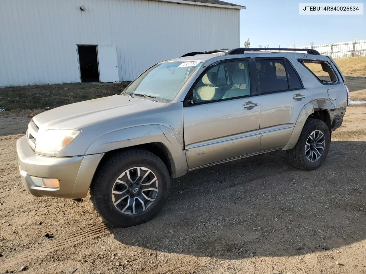 2004 Toyota 4Runner Sr5 VIN: JTEBU14R840026634 Lot: 76997064