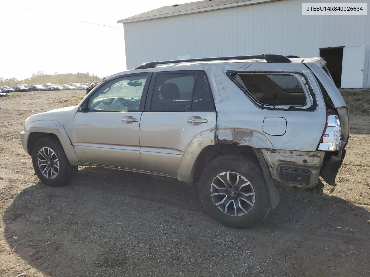 2004 Toyota 4Runner Sr5 VIN: JTEBU14R840026634 Lot: 76997064