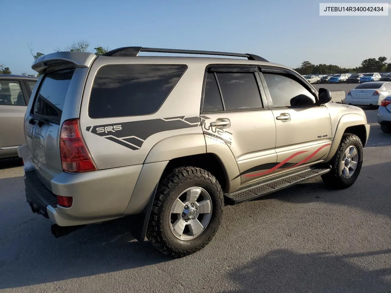 2004 Toyota 4Runner Sr5 VIN: JTEBU14R340042434 Lot: 77399814