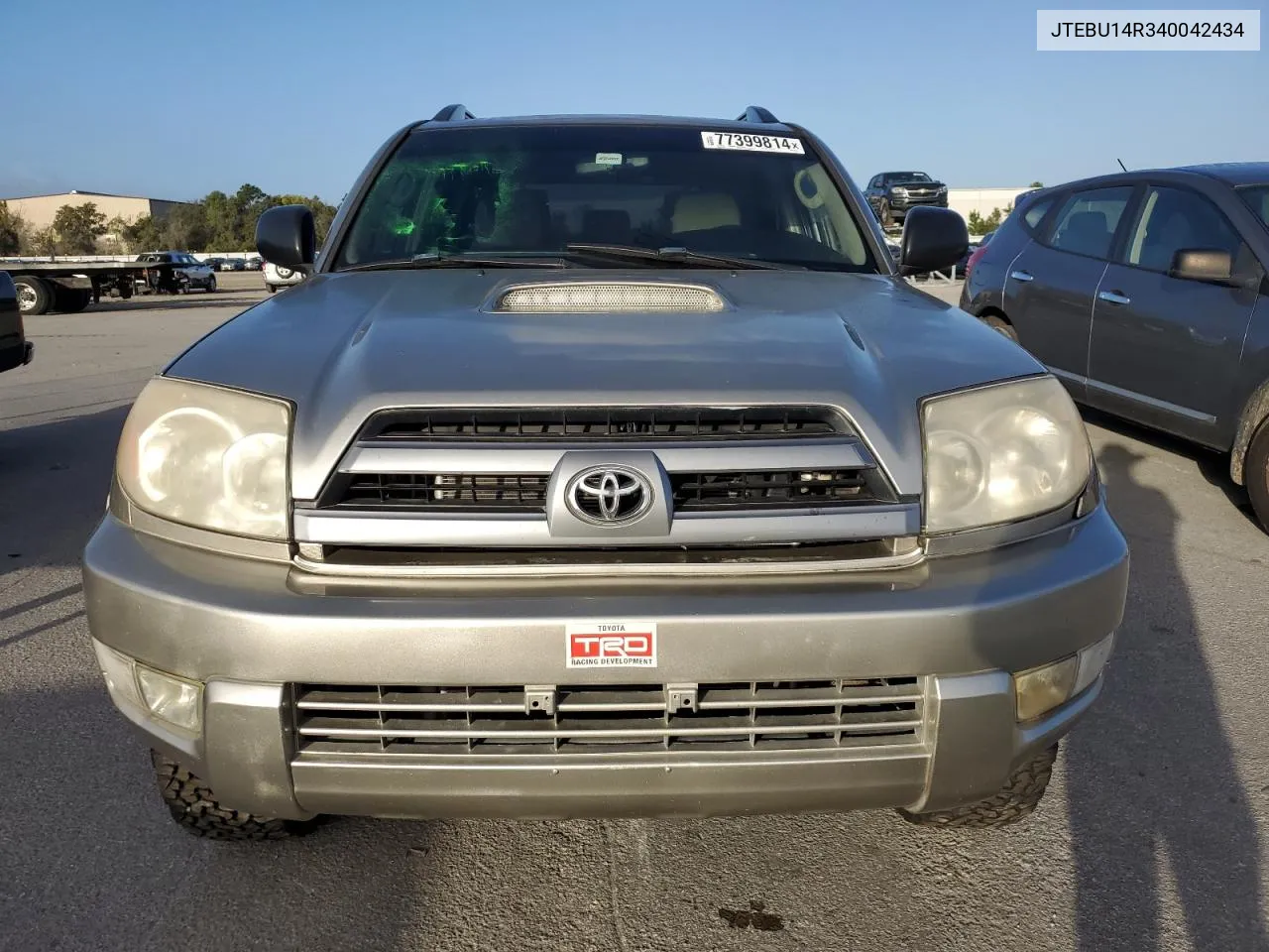 2004 Toyota 4Runner Sr5 VIN: JTEBU14R340042434 Lot: 77399814