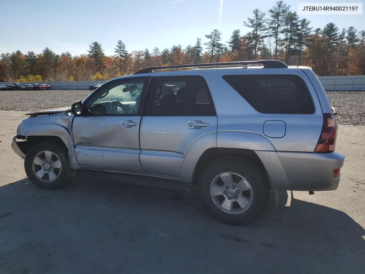 2004 Toyota 4Runner Sr5 VIN: JTEBU14R940021197 Lot: 77702984