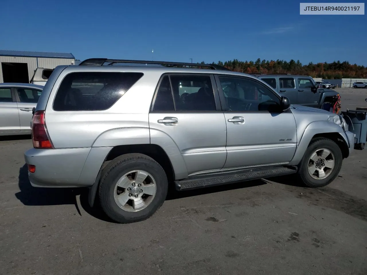 2004 Toyota 4Runner Sr5 VIN: JTEBU14R940021197 Lot: 77702984