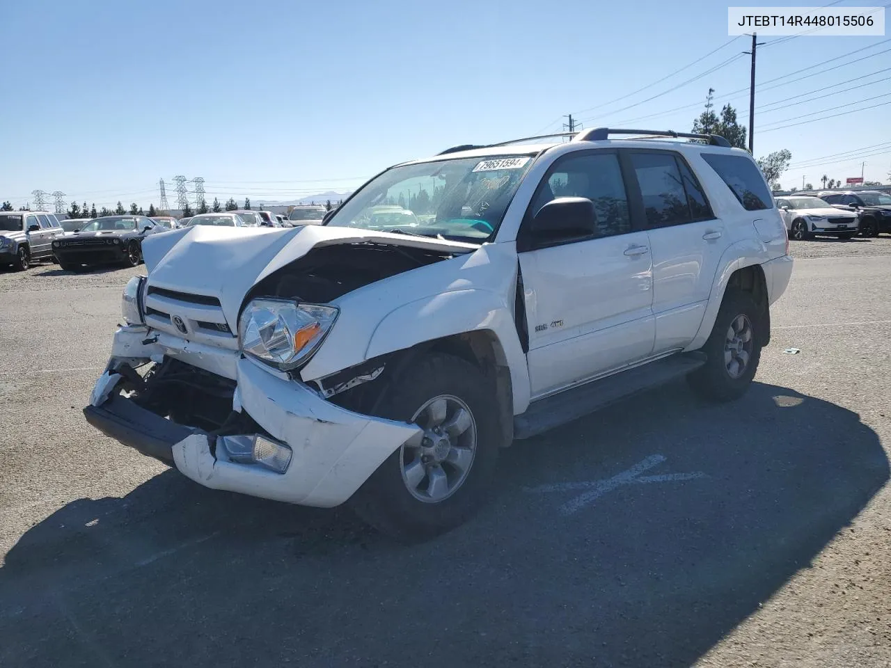 2004 Toyota 4Runner Sr5 VIN: JTEBT14R448015506 Lot: 79651594