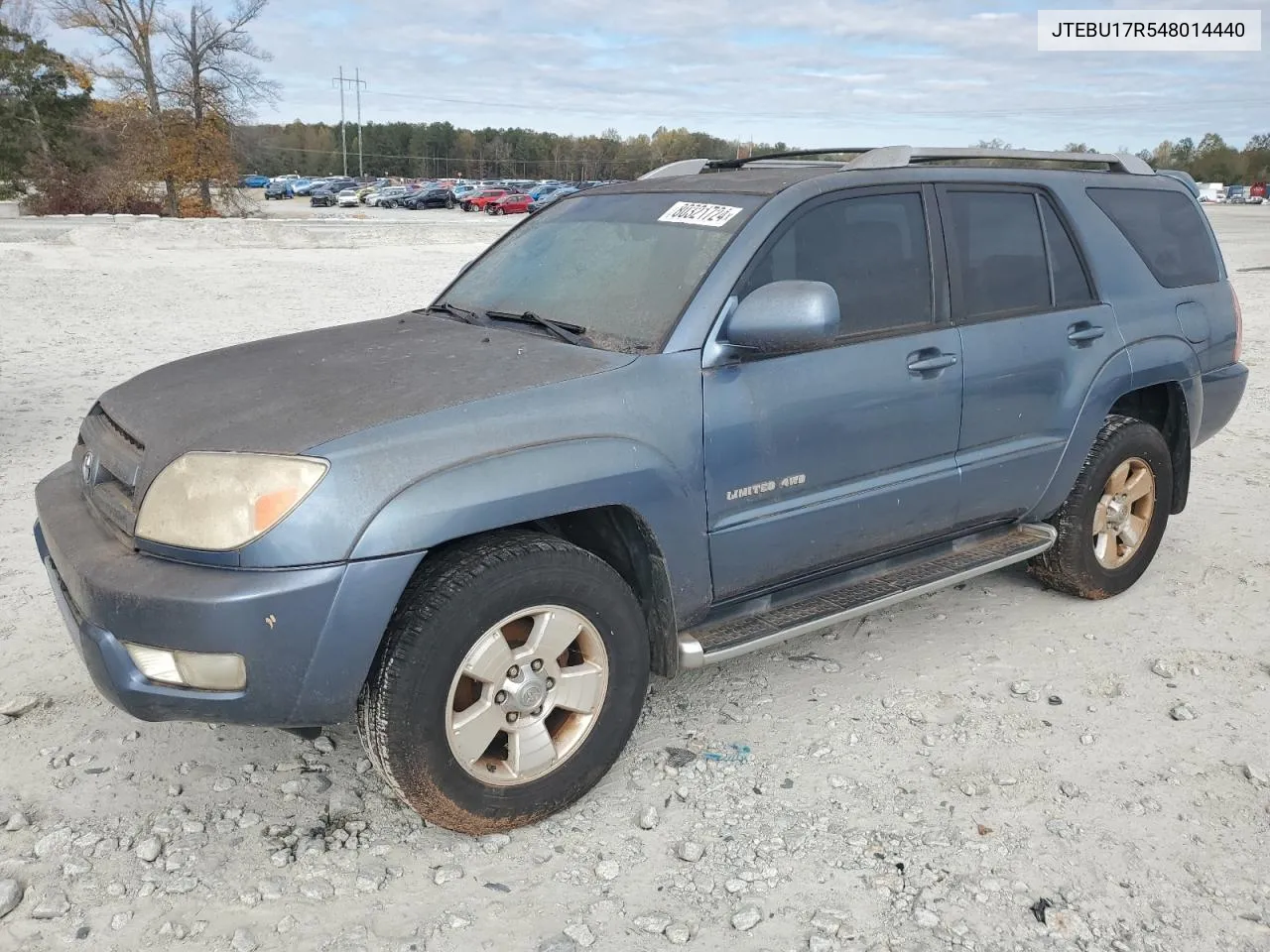 2004 Toyota 4Runner Limited VIN: JTEBU17R548014440 Lot: 80321724