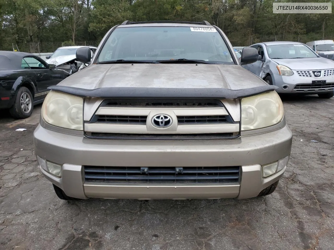 2004 Toyota 4Runner Sr5 VIN: JTEZU14RX40036550 Lot: 80478054