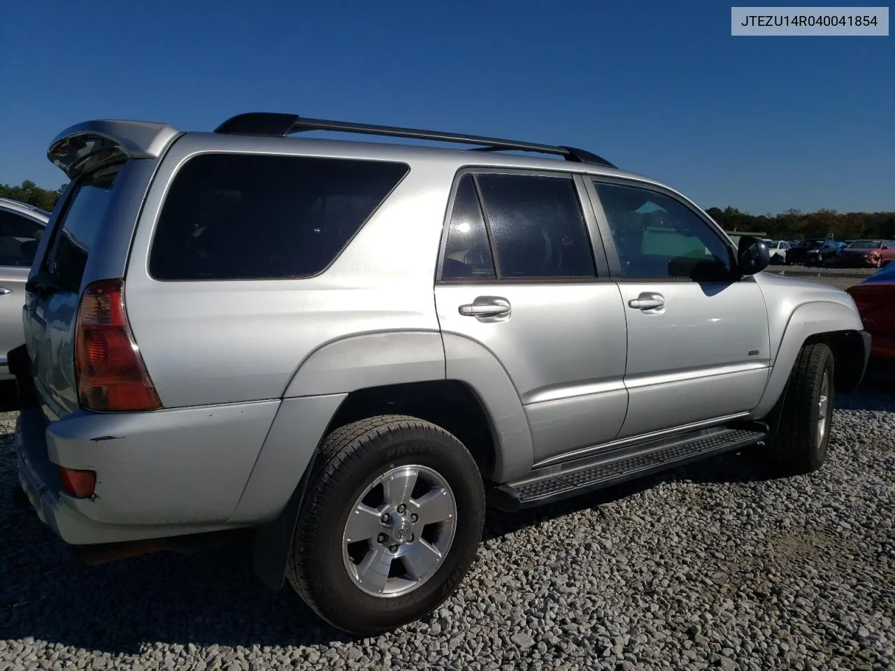 2004 Toyota 4Runner Sr5 VIN: JTEZU14R040041854 Lot: 80538824