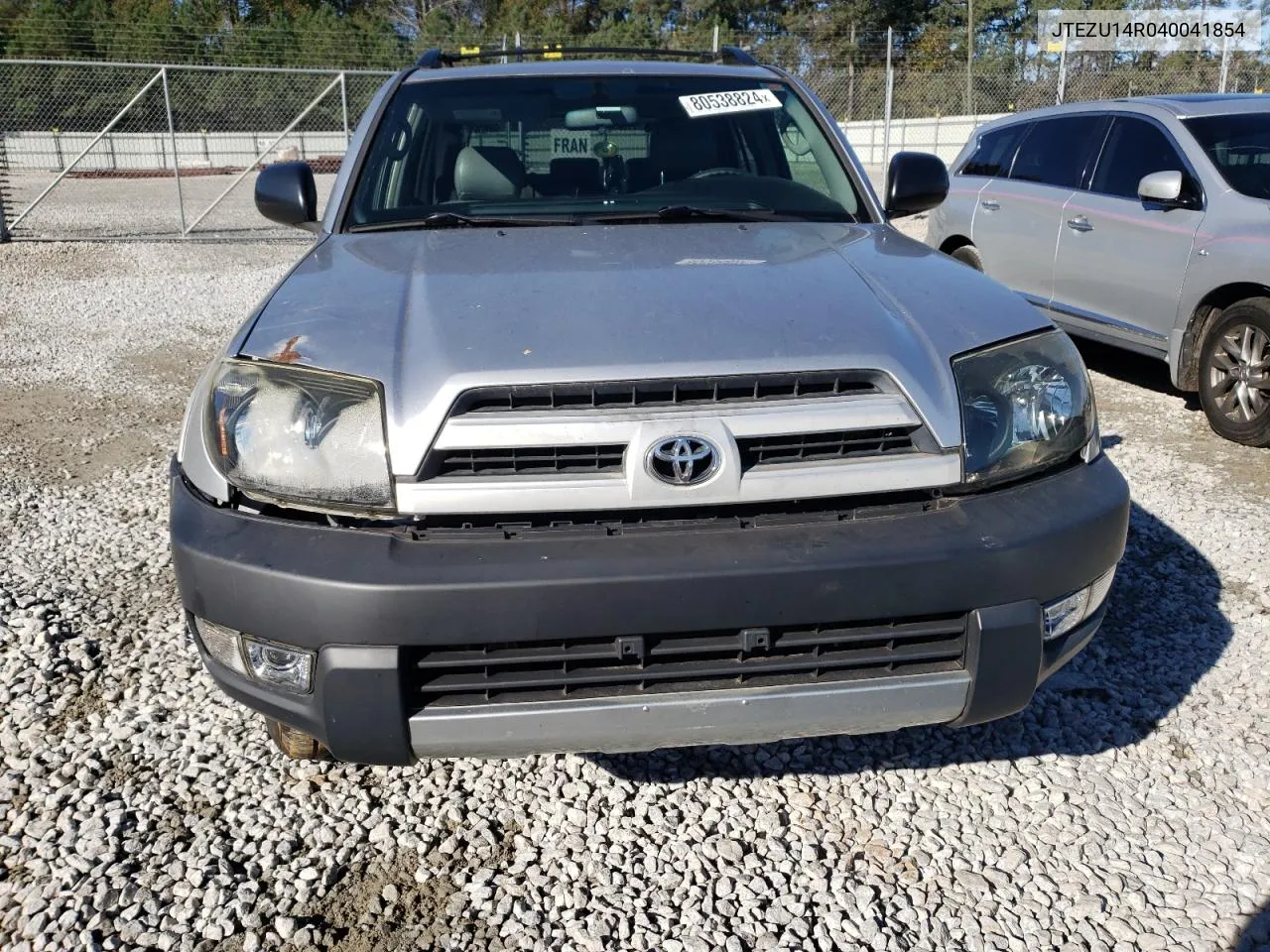 2004 Toyota 4Runner Sr5 VIN: JTEZU14R040041854 Lot: 80538824