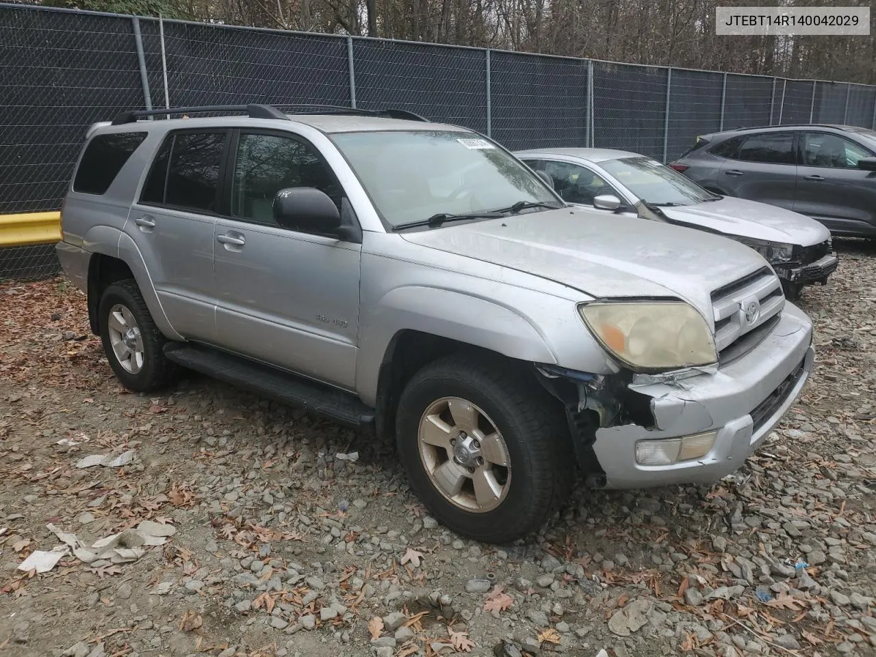 2004 Toyota 4Runner Sr5 VIN: JTEBT14R140042029 Lot: 80887314