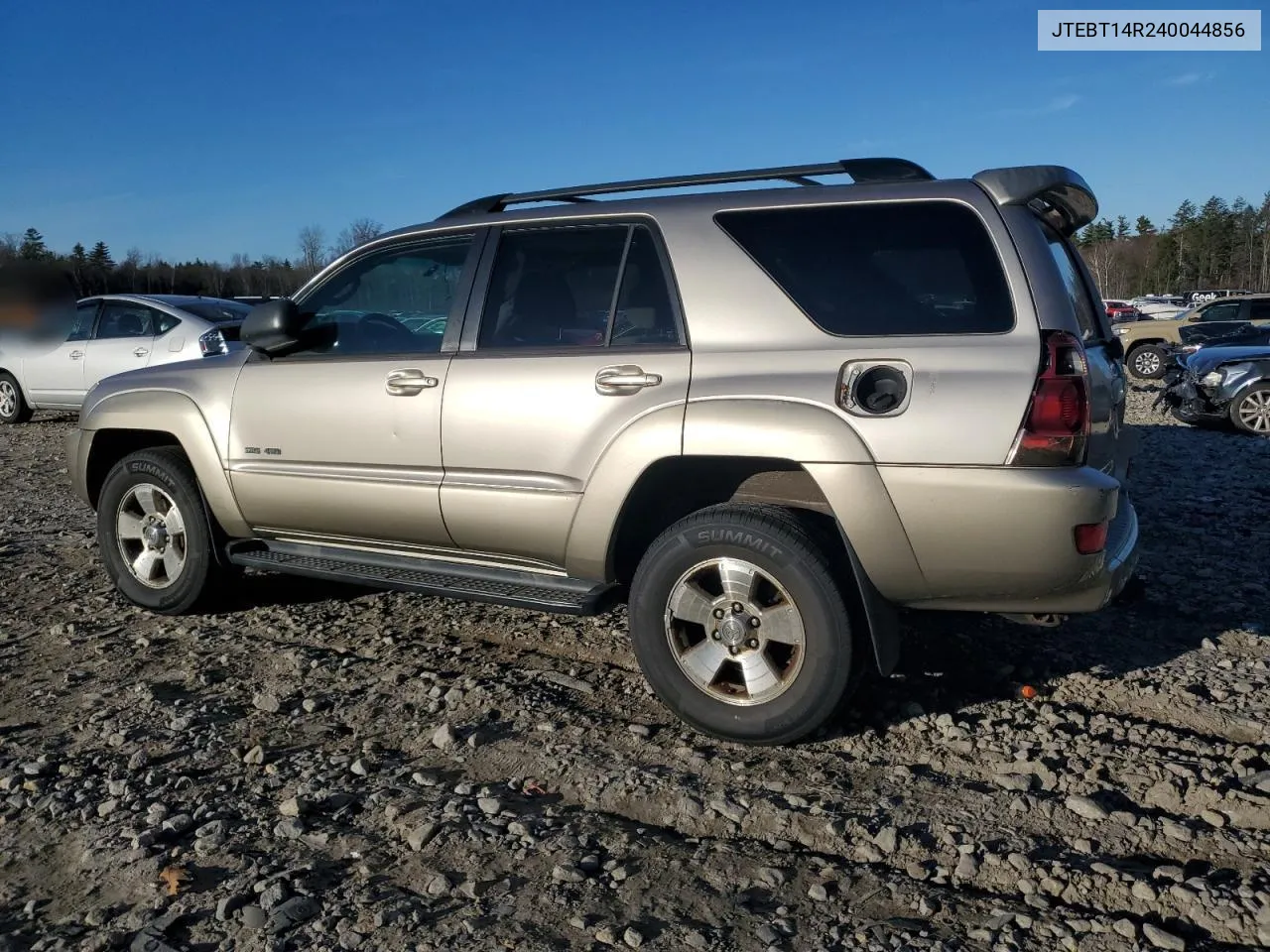 2004 Toyota 4Runner Sr5 VIN: JTEBT14R240044856 Lot: 80894904