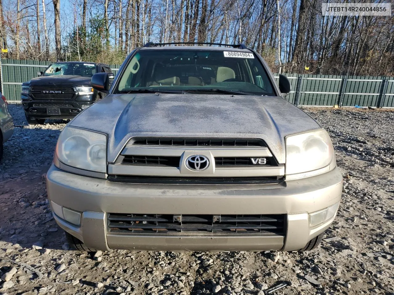 2004 Toyota 4Runner Sr5 VIN: JTEBT14R240044856 Lot: 80894904