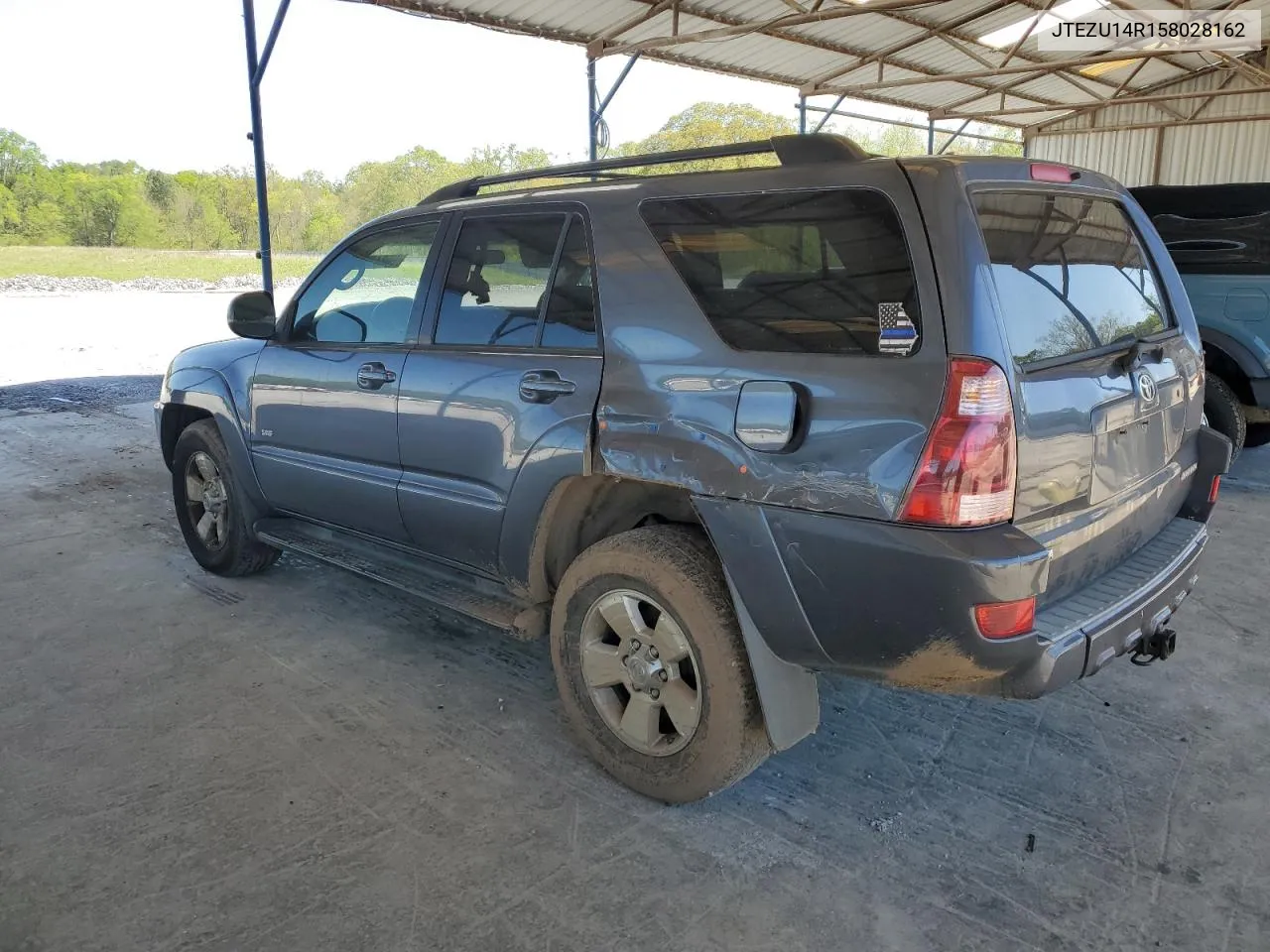 2005 Toyota 4Runner Sr5 VIN: JTEZU14R158028162 Lot: 50843634