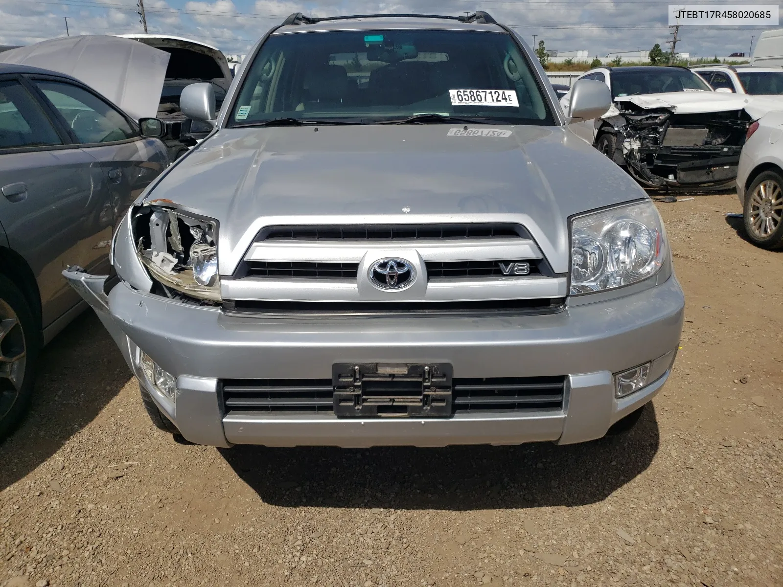 2005 Toyota 4Runner Limited VIN: JTEBT17R458020685 Lot: 65867124