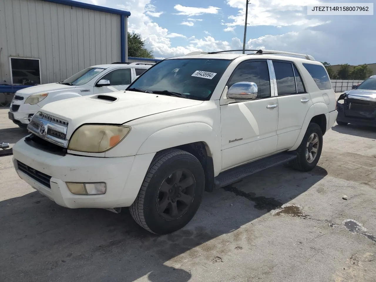 2005 Toyota 4Runner Sr5 VIN: JTEZT14R158007962 Lot: 69438994